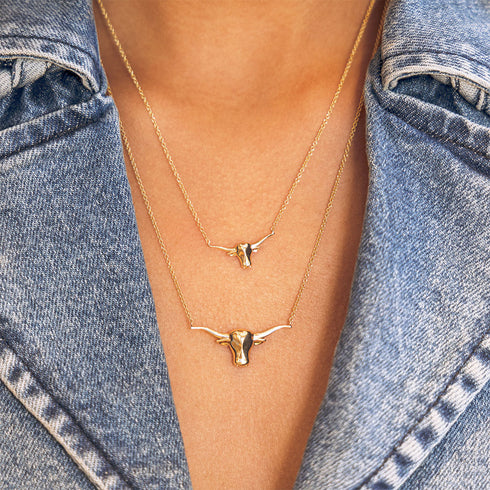 Texas Longhorn Small Pendant - 2