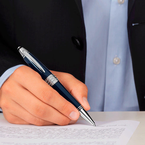 John F. Kennedy Special Edition Ballpoint Pen in Navy Blue Resin - 4