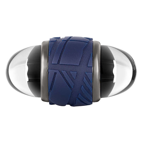 Starwalker Blue Steel Cufflinks in Stainless Steel and Blue Lacquer - 3