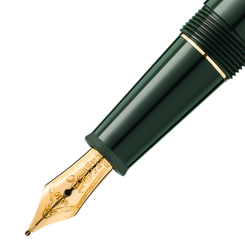 Meisterstuck The Origin Collection 149 Green Resin Fountain Pen with Gold Nib - 6