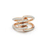 Huxley 18K Gold and Diamond Single Coil Link Ring - 4