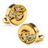 Gold on Gold Kinetic Watch Movement Cufflinks - 2