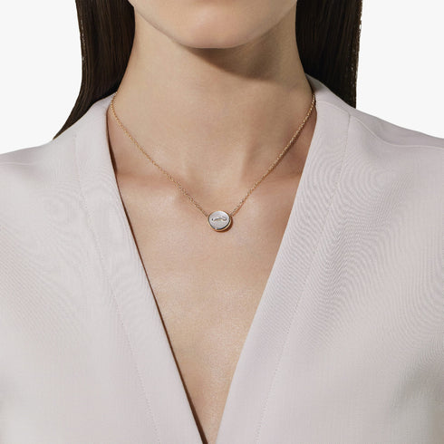 Pom Pom Dot Necklace with pendant - 2