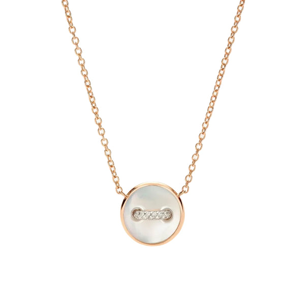 Pom Pom Dot Necklace with pendant - 1