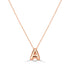 14K Gold Bubble Initial Necklace - 4