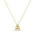 14K Gold Bubble Initial Necklace - 2
