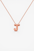 14K Gold Bubble Initial Necklace - 4