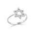 14K Gold Diamond Star Of David Ring - 0.07 CT - 2