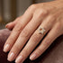 14K Gold Diamond Star Of David Ring - 0.07 CT - 3