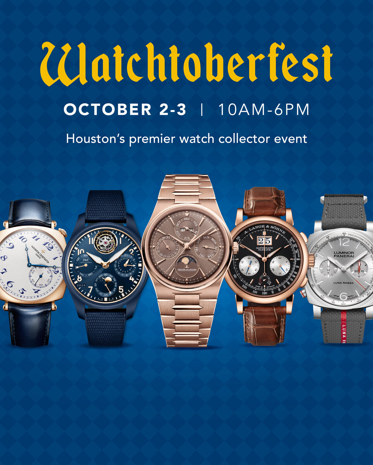 Watchtoberfest: Oct 2-3, Houston