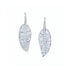 Large Palm Leaf Drop Earrings in White Gold by Anita Ko - 1