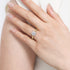 Allison 14K White-Yellow Gold Round Hidden Halo Diamond and Engagement Ring - 2