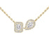My Twin Diamond Necklace in Yellow Gold - 2