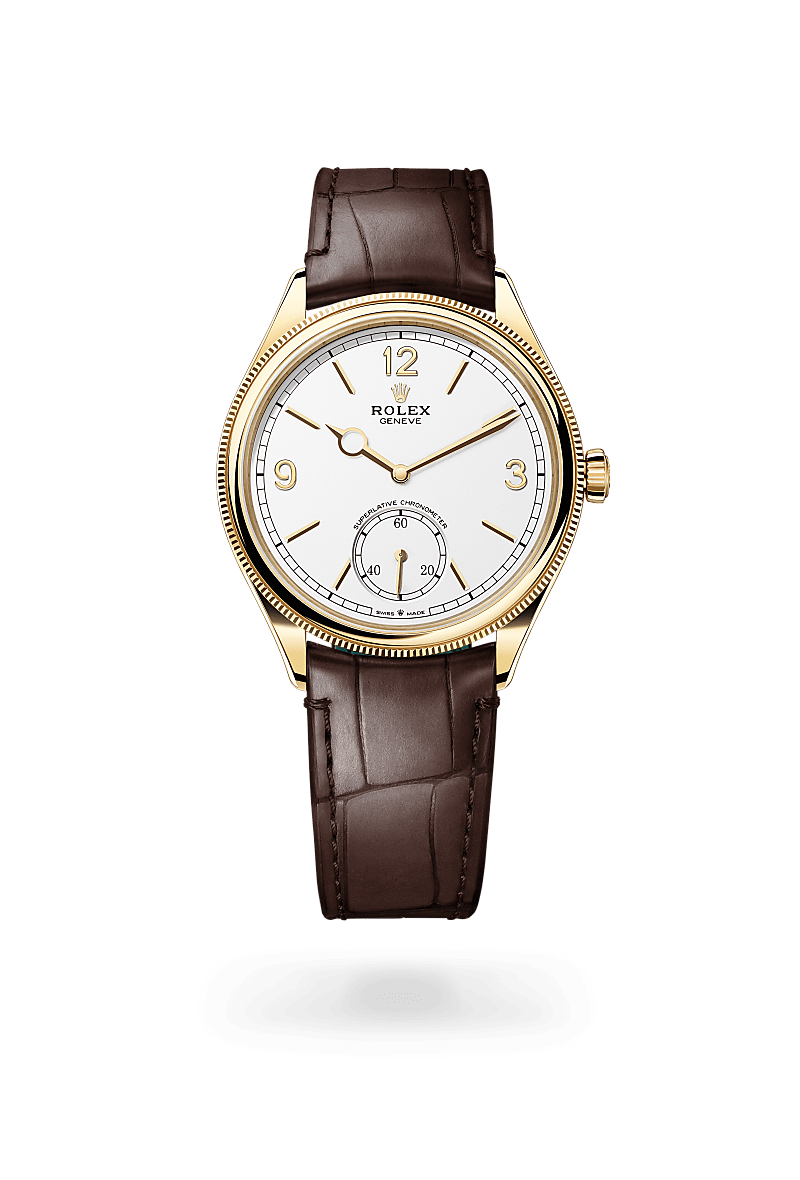 rolex 1908 in 18 ct yellow gold, M52508-0006 - Zadok Jewelers