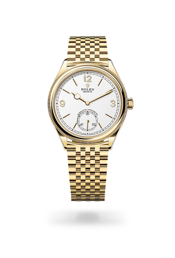 rolex 1908 in 18 ct yellow gold, M52508-0008 - Zadok Jewelers