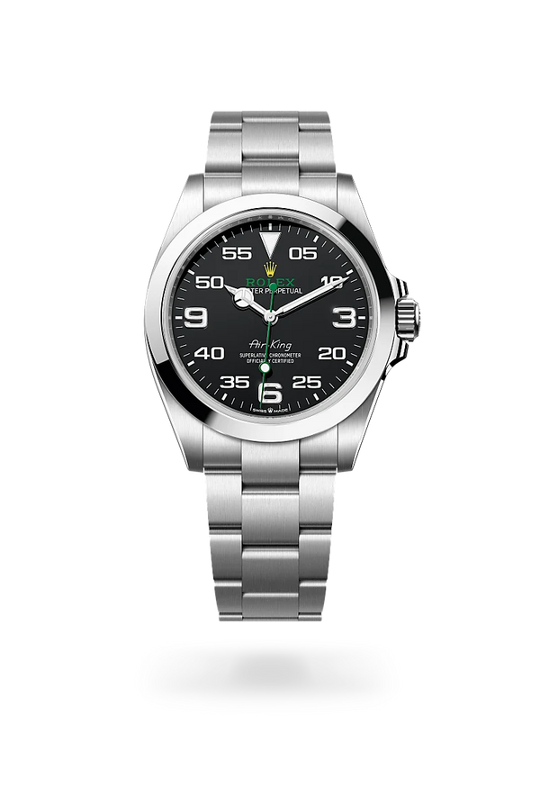 rolex Air-King in Oystersteel, M126900-0001 - Zadok Jewelers