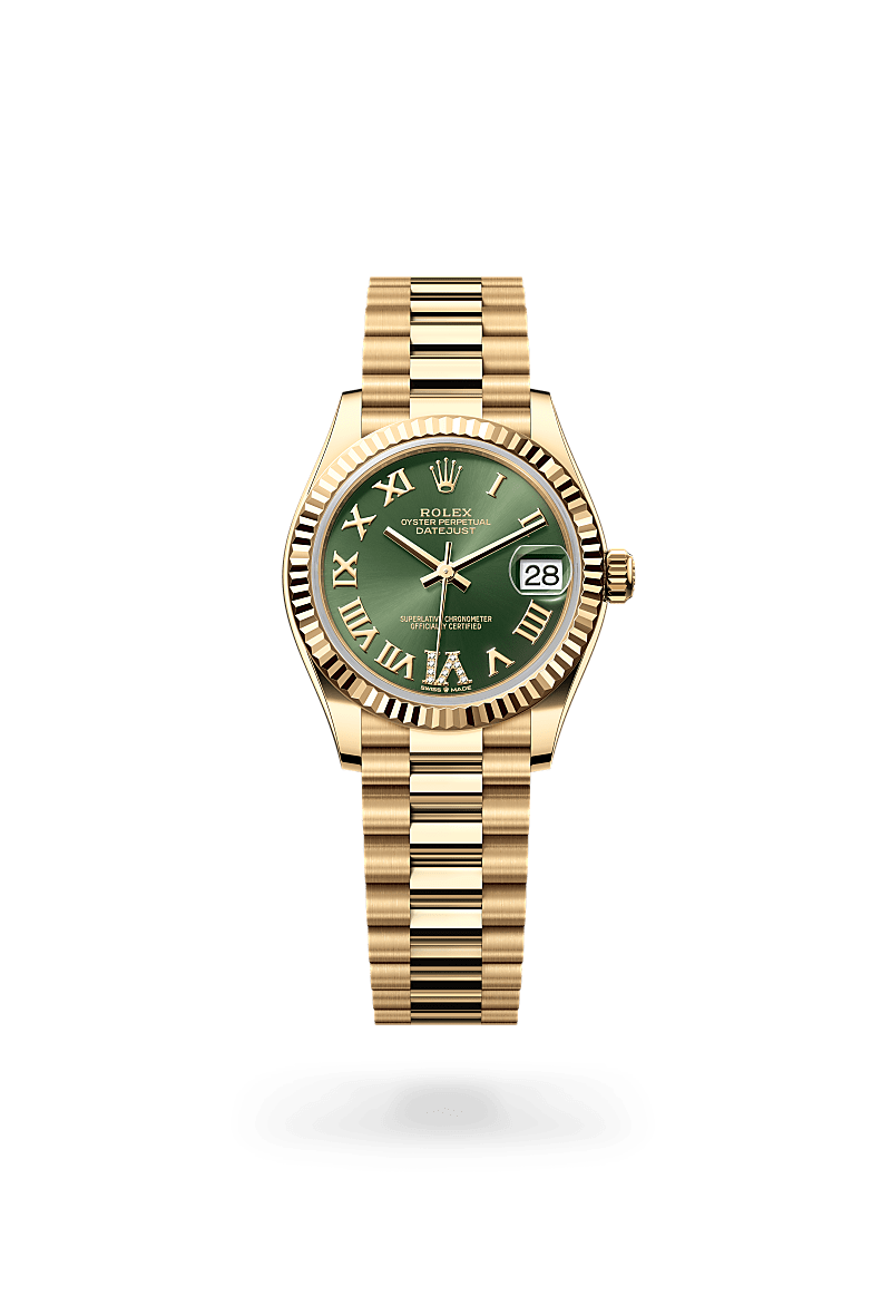 rolex Datejust in 18 ct yellow gold, M278278-0030 - Zadok Jewelers