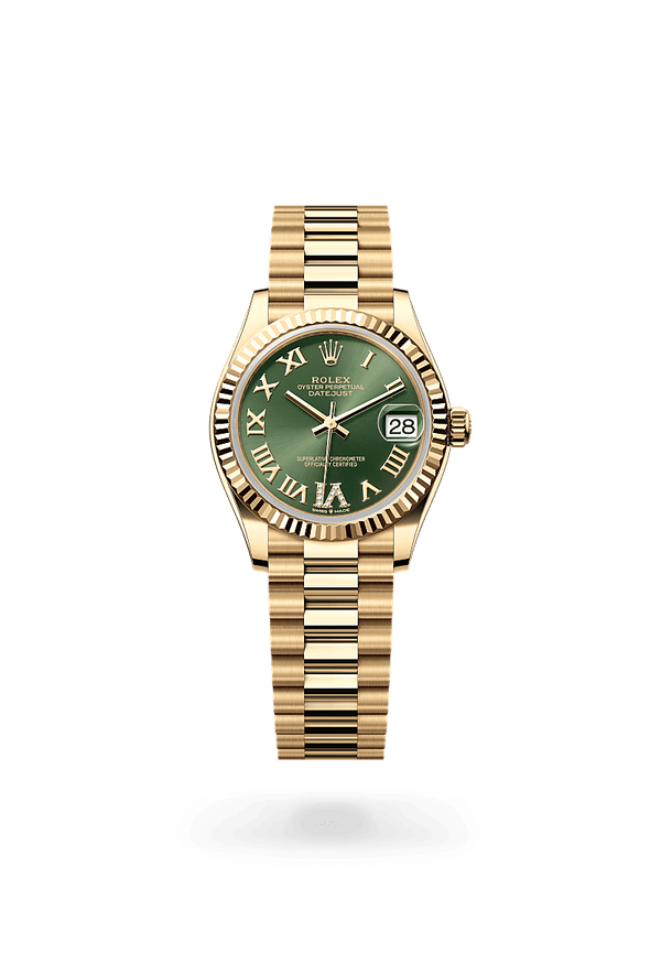 rolex Datejust in 18 ct yellow gold, M278278-0030 - Zadok Jewelers