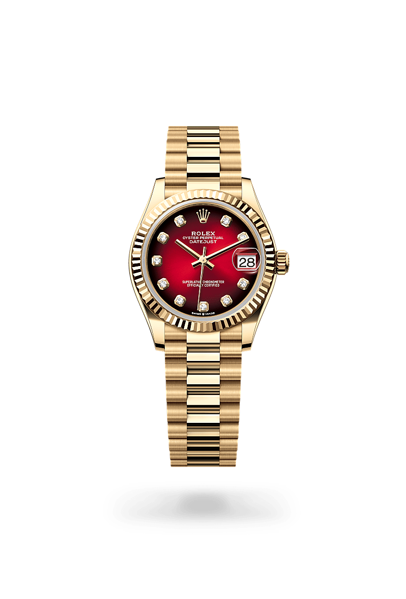rolex Datejust in 18 ct yellow gold, M278278-0049 - Zadok Jewelers
