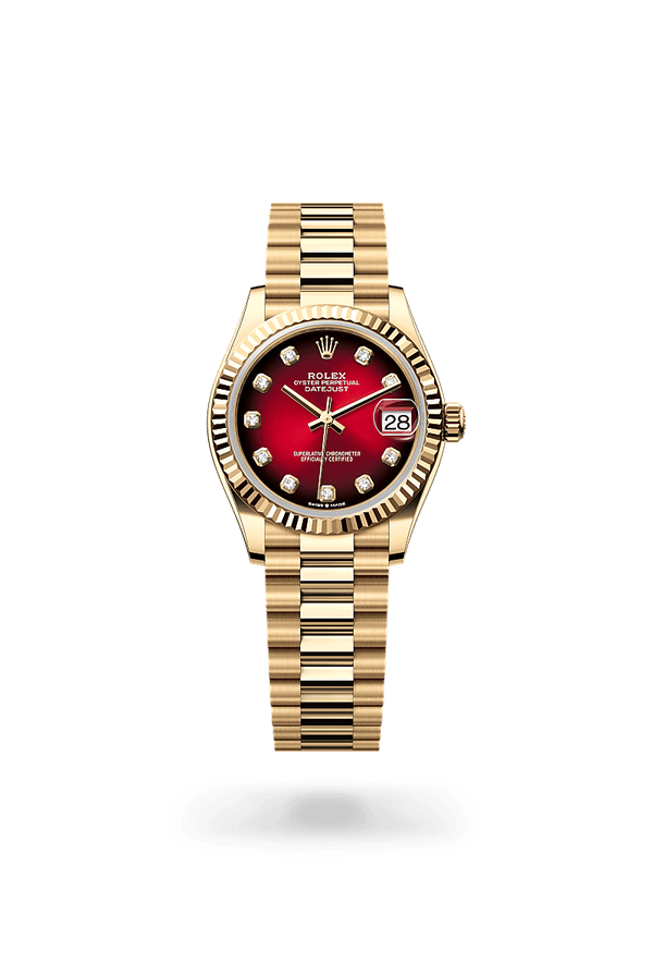 rolex Datejust in 18 ct yellow gold, M278278-0049 - Zadok Jewelers