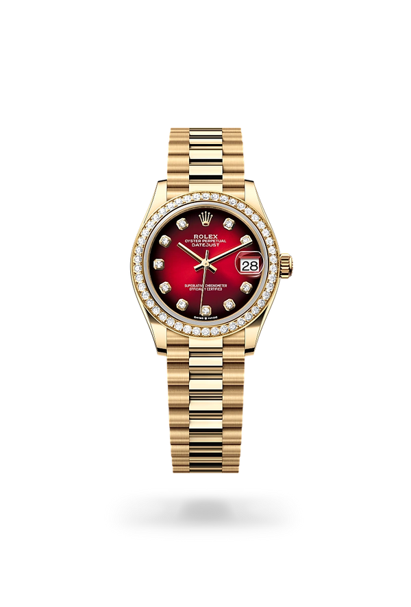rolex Datejust in 18 ct yellow gold, M278288RBR-0041 - Zadok Jewelers