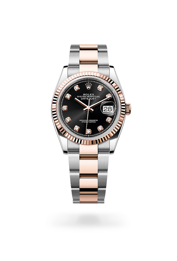 rolex Datejust in Everose Rolesor - combination of Oystersteel and Everose gold, M126231-0020 - Zadok Jewelers