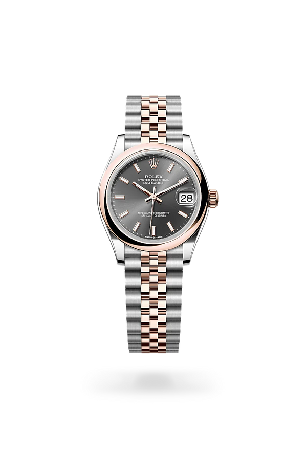 rolex Datejust in Everose Rolesor - combination of Oystersteel and Everose gold, M278241-0018 - Zadok Jewelers