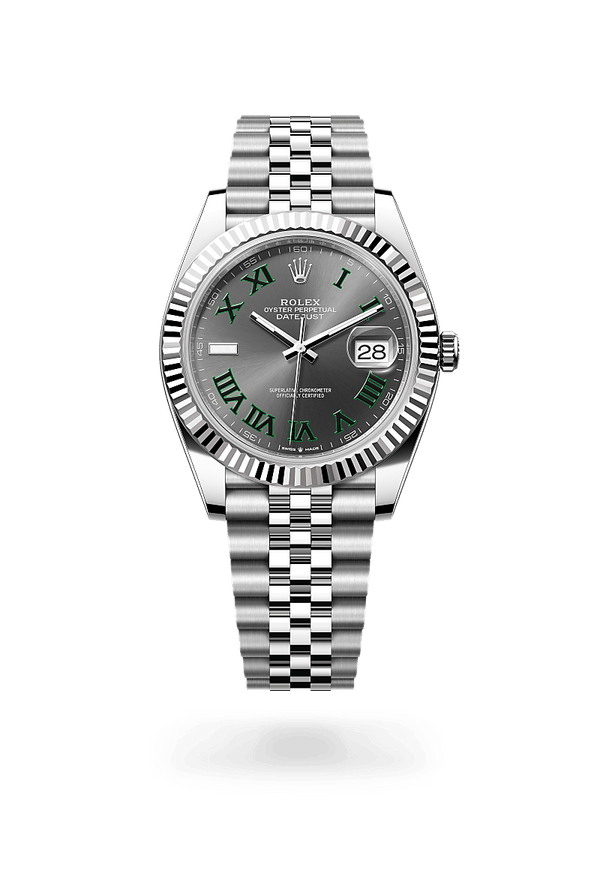 rolex Datejust in White Rolesor - combination of Oystersteel and white gold, M126334-0022 - Zadok Jewelers