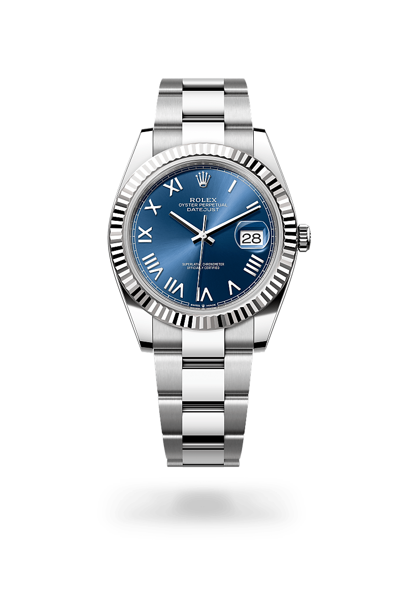 rolex Datejust in White Rolesor - combination of Oystersteel and white gold, M126334-0037 - Zadok Jewelers