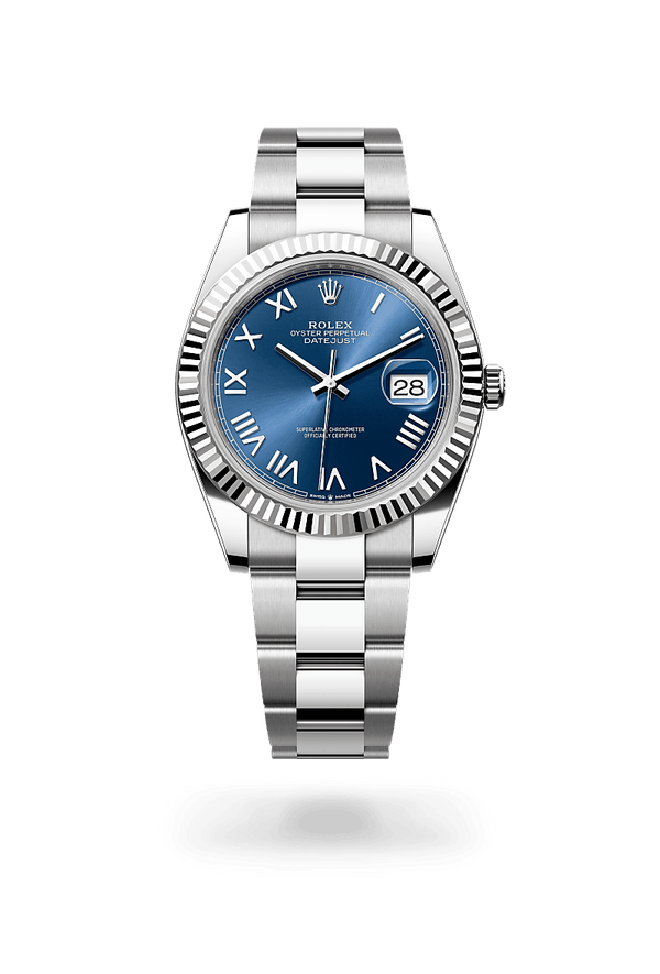 rolex Datejust in White Rolesor - combination of Oystersteel and white gold, M126334-0037 - Zadok Jewelers