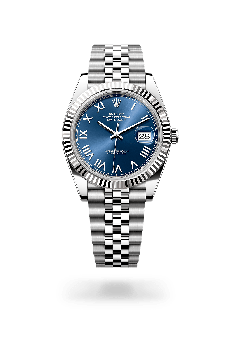 rolex Datejust in White Rolesor - combination of Oystersteel and white gold, M126334-0038 - Zadok Jewelers