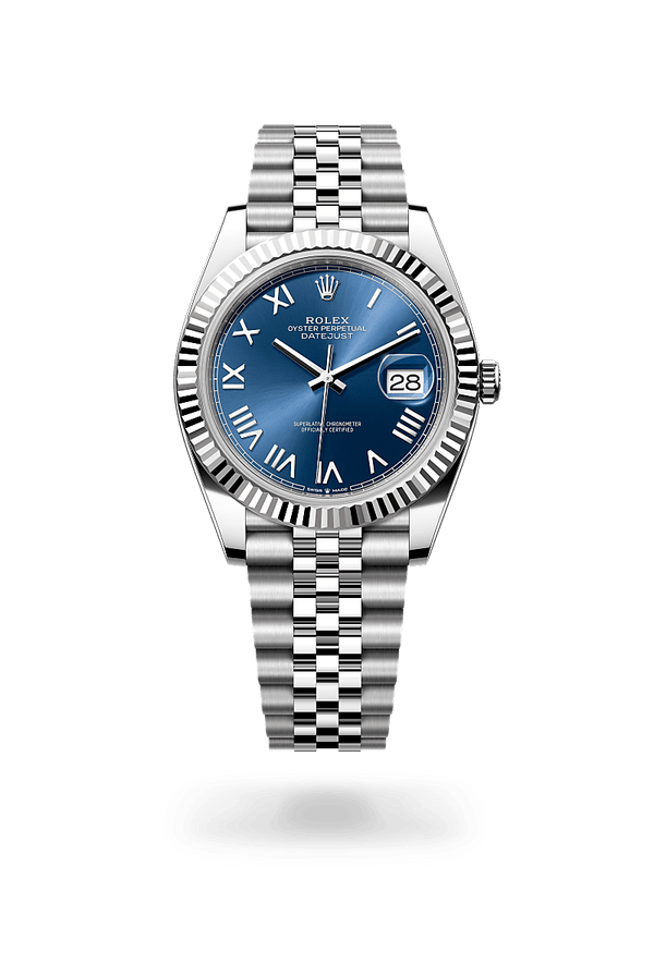 rolex Datejust in White Rolesor - combination of Oystersteel and white gold, M126334-0038 - Zadok Jewelers