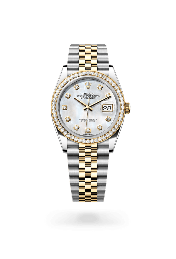 rolex Datejust in Yellow Rolesor - combination of Oystersteel and yellow gold, M126283RBR-0009 - Zadok Jewelers