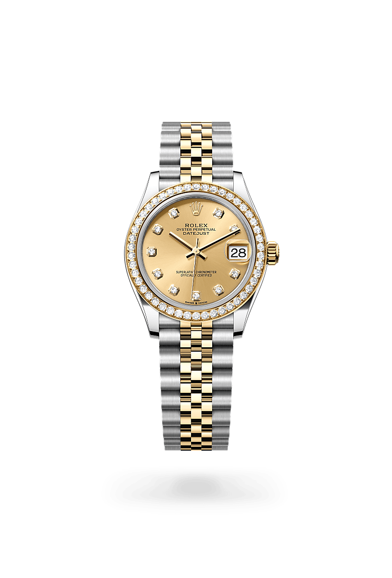 rolex Datejust in Yellow Rolesor - combination of Oystersteel and yellow gold, M278383RBR-0026 - Zadok Jewelers