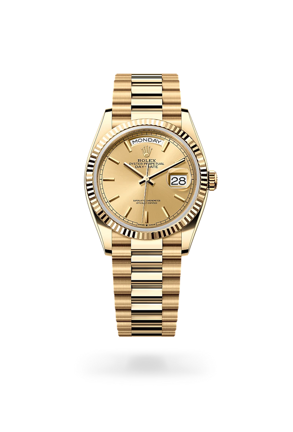 rolex Day-Date in 18 ct yellow gold, M128238-0045 - Zadok Jewelers