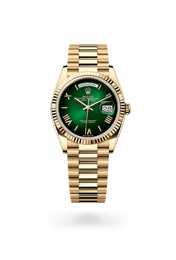 rolex Day-Date in 18 ct yellow gold, M128238-0118 - Zadok Jewelers
