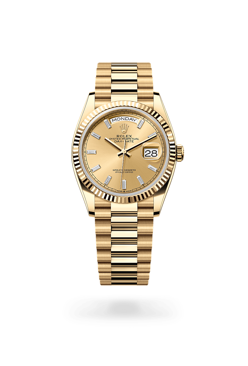 rolex Day-Date in 18 ct yellow gold, M128238-0132 - Zadok Jewelers