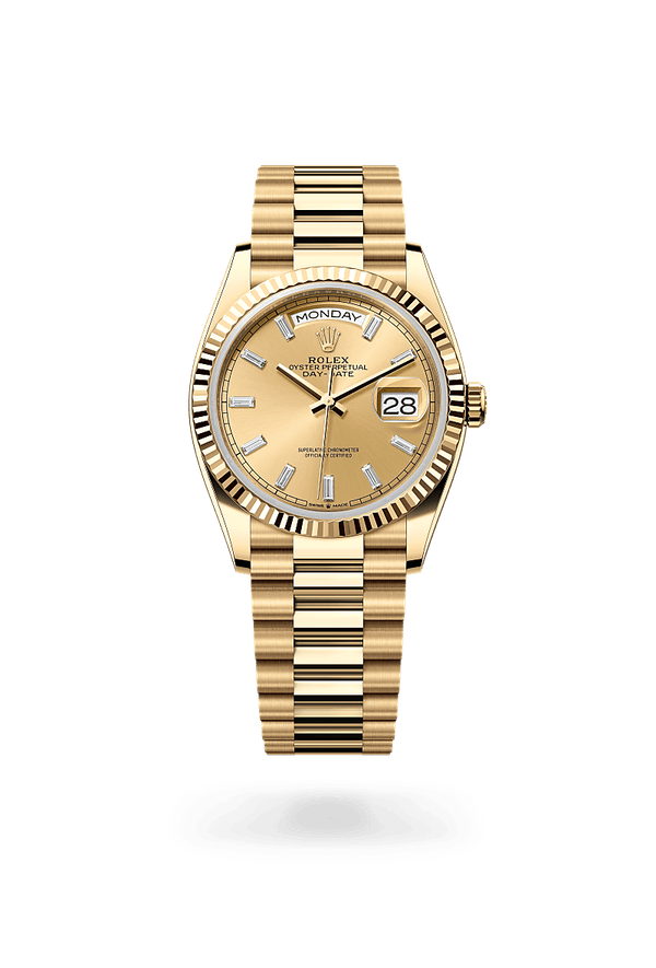 rolex Day-Date in 18 ct yellow gold, M128238-0132 - Zadok Jewelers