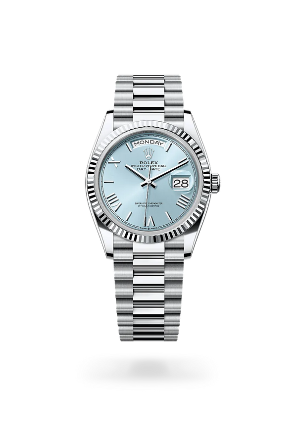 rolex Day-Date in Platinum, M128236-0018 - Zadok Jewelers