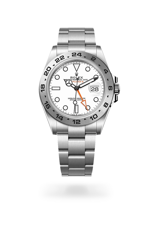 rolex Explorer II in Oystersteel, M226570-0001 - Zadok Jewelers