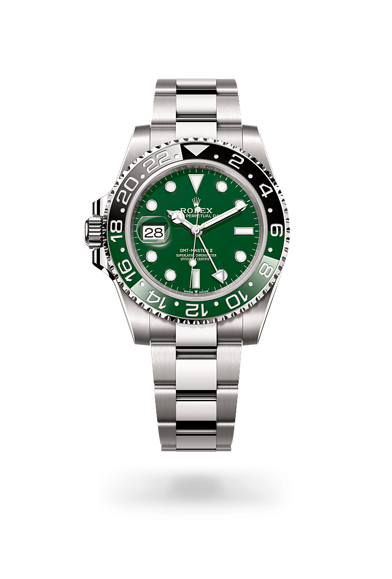 rolex GMT-Master II in 18 ct white gold, M126729VTNR-0001 - Zadok Jewelers