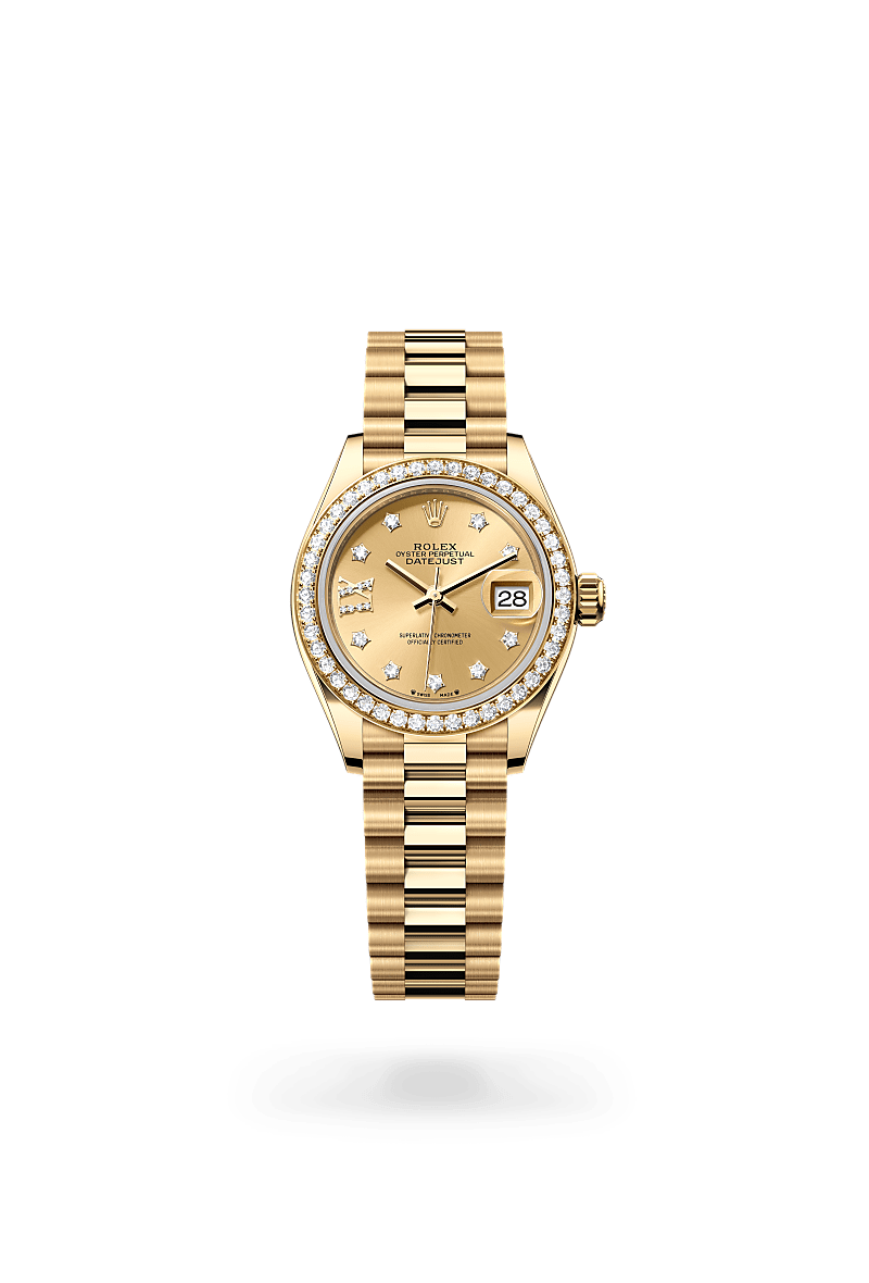 rolex Lady-Datejust in 18 ct yellow gold, M279138RBR-0006 - Zadok Jewelers