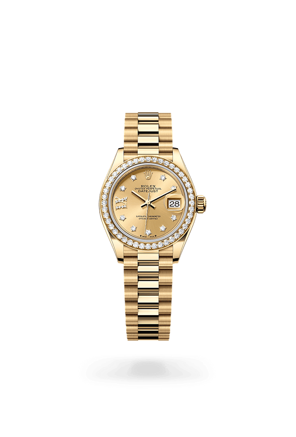rolex Lady-Datejust in 18 ct yellow gold, M279138RBR-0006 - Zadok Jewelers