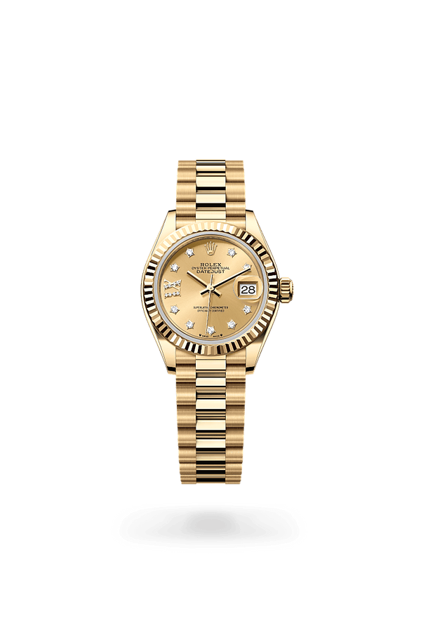rolex Lady-Datejust in 18 ct yellow gold, M279178-0013 - Zadok Jewelers