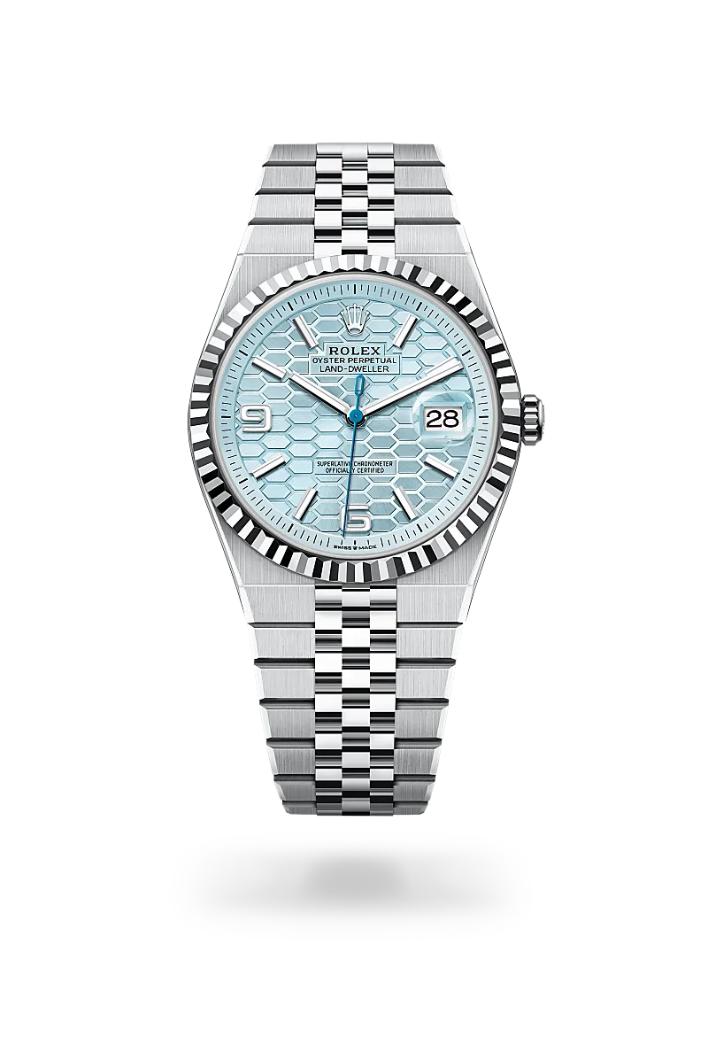 Rolex 
Land-Dweller 40
Oyster, 40 mm, platinum
M127336-0001