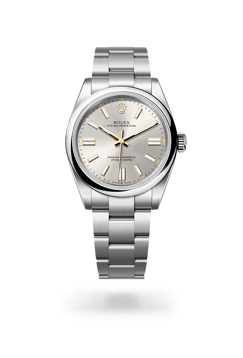 rolex Oyster Perpetual in Oystersteel, M134300-0001 - Zadok Jewelers
