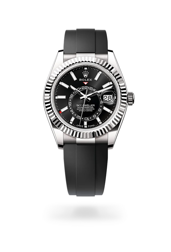rolex Sky-Dweller in 18 ct white gold, M336239-0002 - Zadok Jewelers