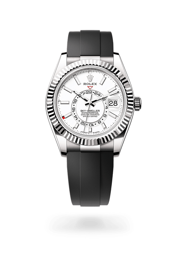 rolex Sky-Dweller in 18 ct white gold, M336239-0003 - Zadok Jewelers