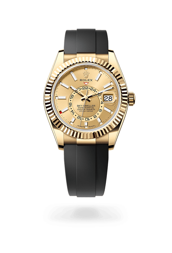 rolex Sky-Dweller in 18 ct yellow gold, M336238-0001 - Zadok Jewelers