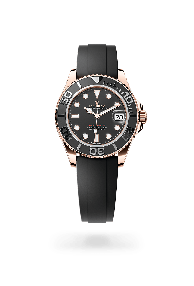 rolex Yacht-Master in 18 ct Everose gold, M268655-0017 - Zadok Jewelers